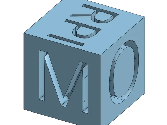 3D printer test cube for almost no filament!