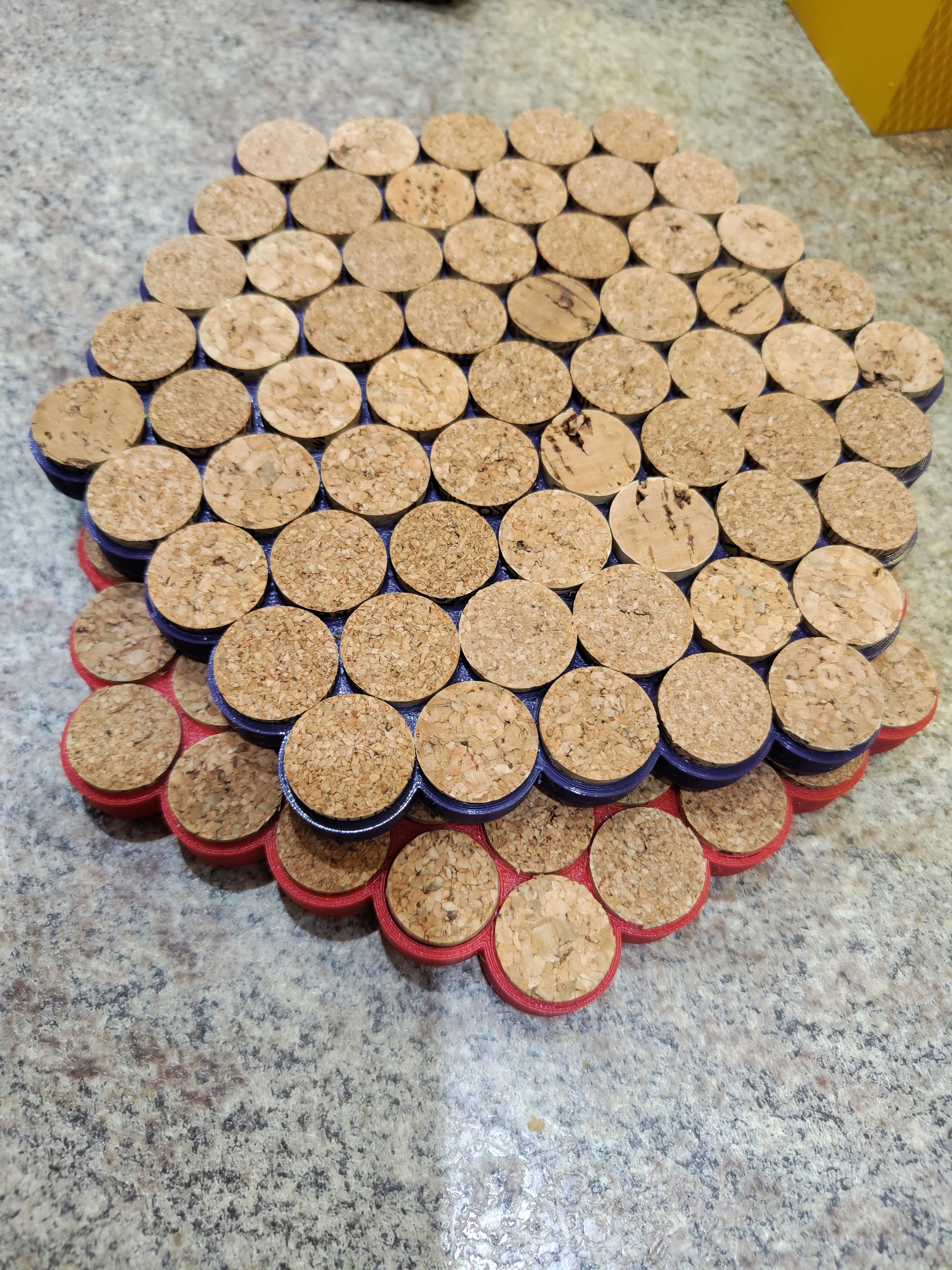 Wine cork trivet remix (parametric)