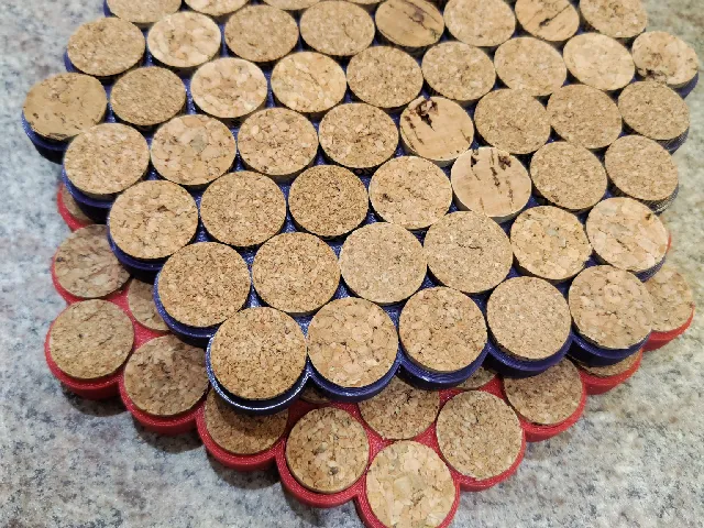 Wine cork trivet remix (parametric)