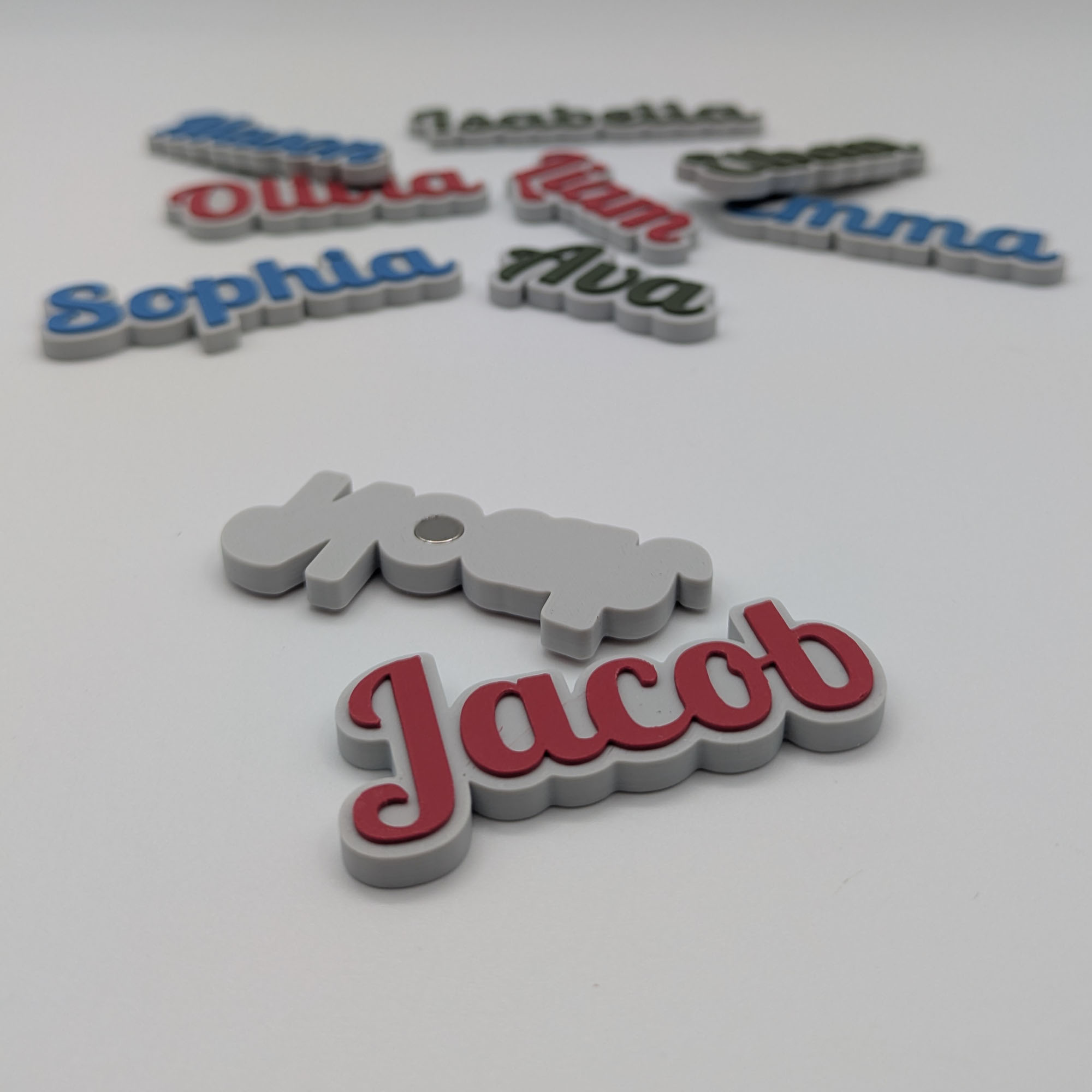 Magnetic Nametags - Collection of 10 names