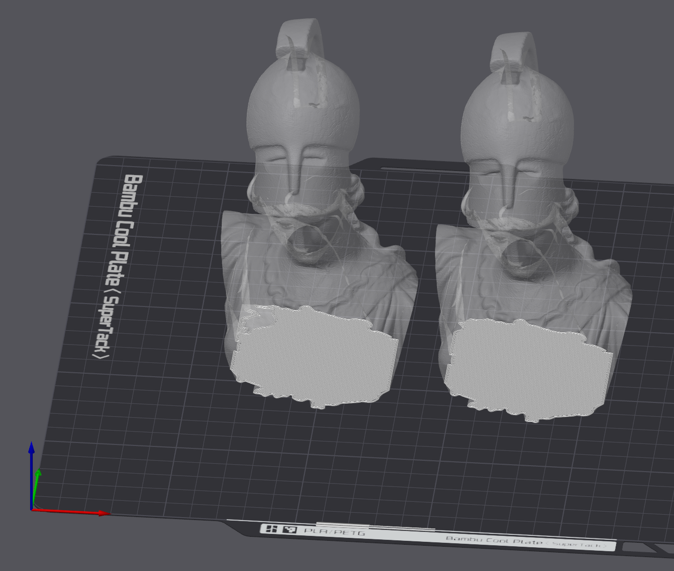 Bust Minerva repaired