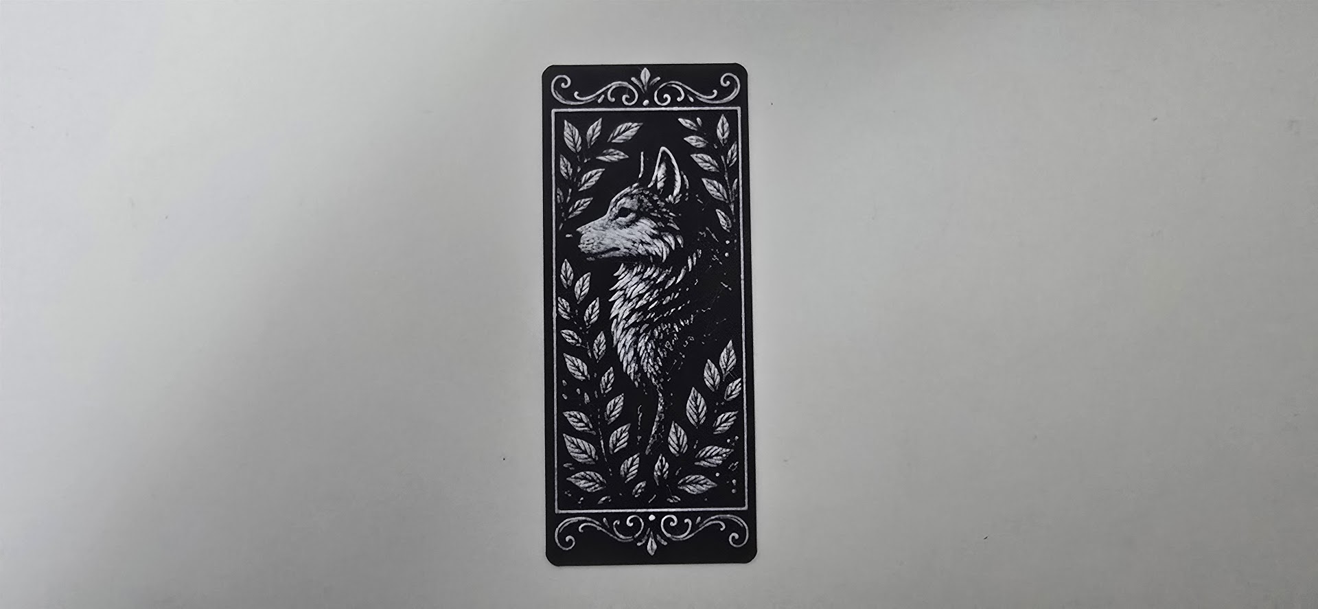 Lone Wolf Forest Fantasy Bookmark