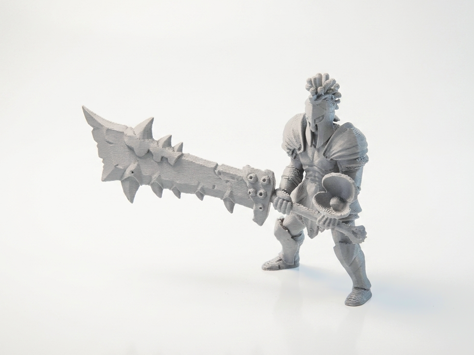 Demonhunter Warrior Fantasy Figurine 3D Printable