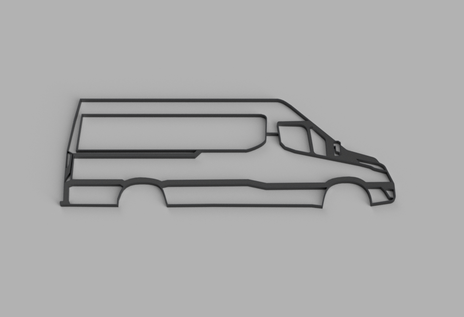 Wall Art Iveco daily (Model 2025) Silhouette