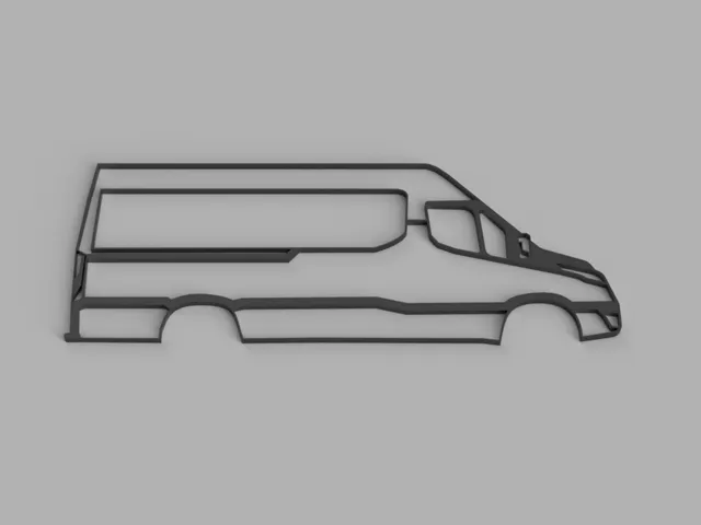 Wall Art Iveco daily (Model 2025) Silhouette