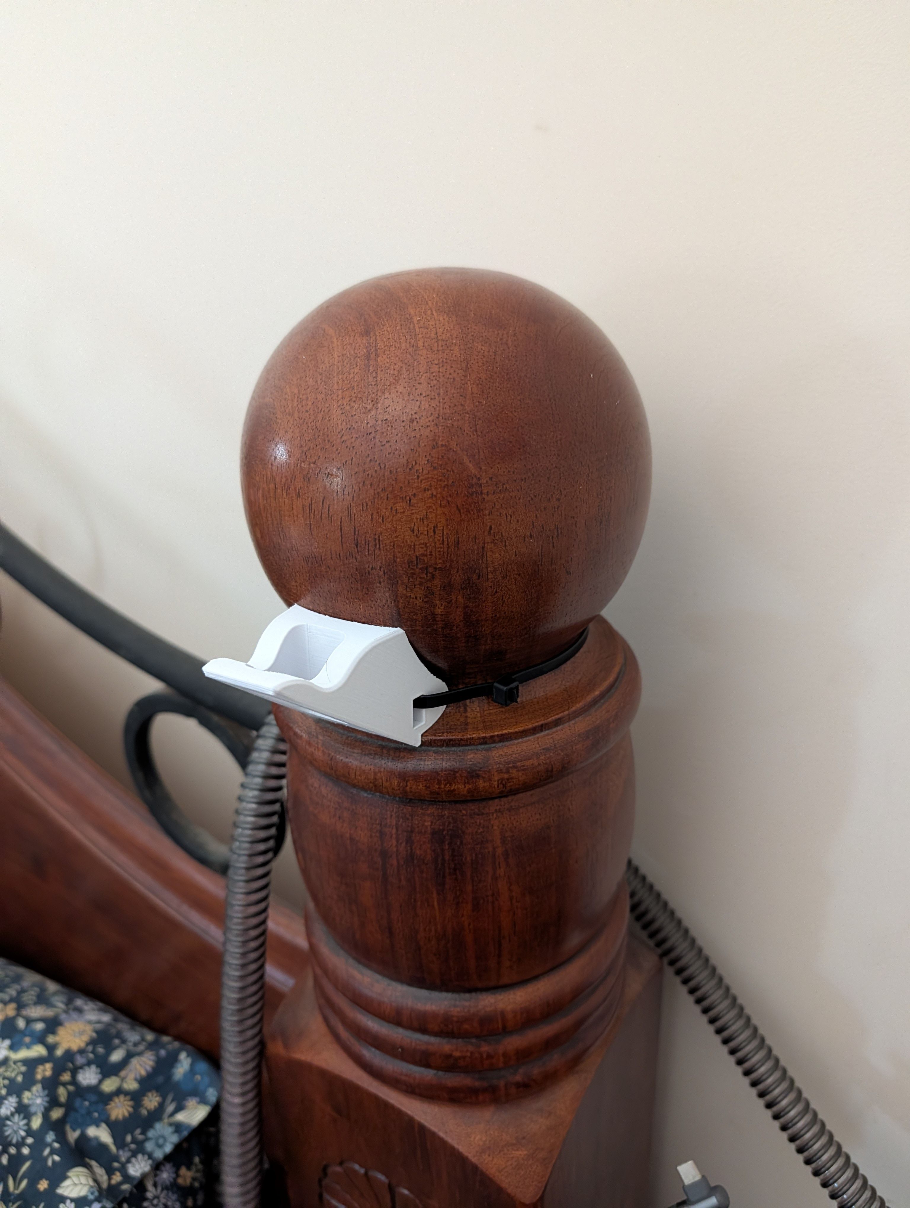 Bed Post CPAP Hook