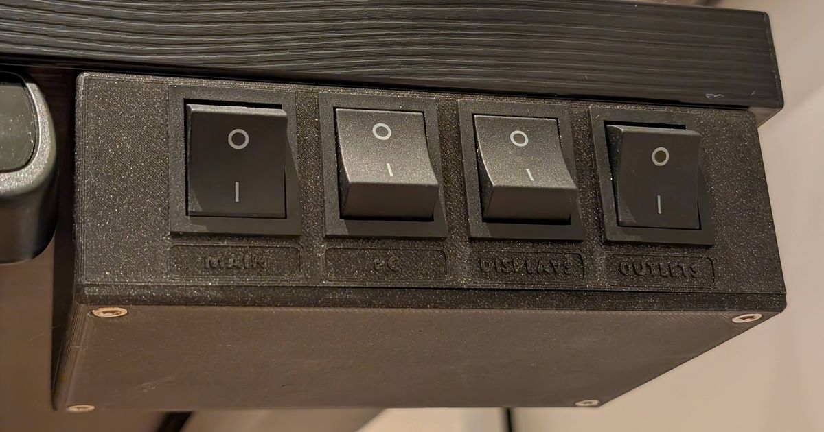 PC power control switch box by guidosenff | Download free STL model ...