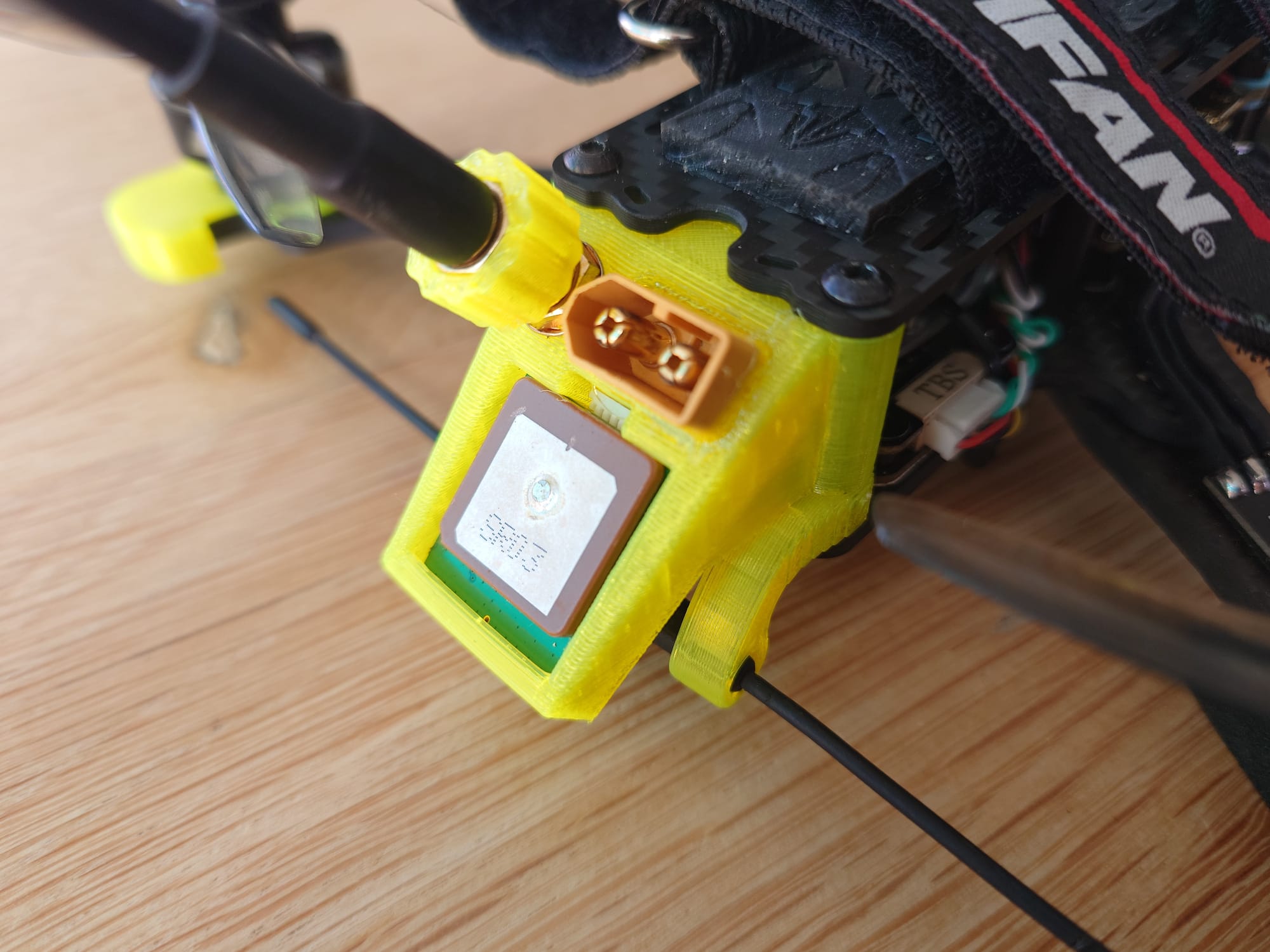 TBS source one v3 tail with SMA, GPS and XT60 mount