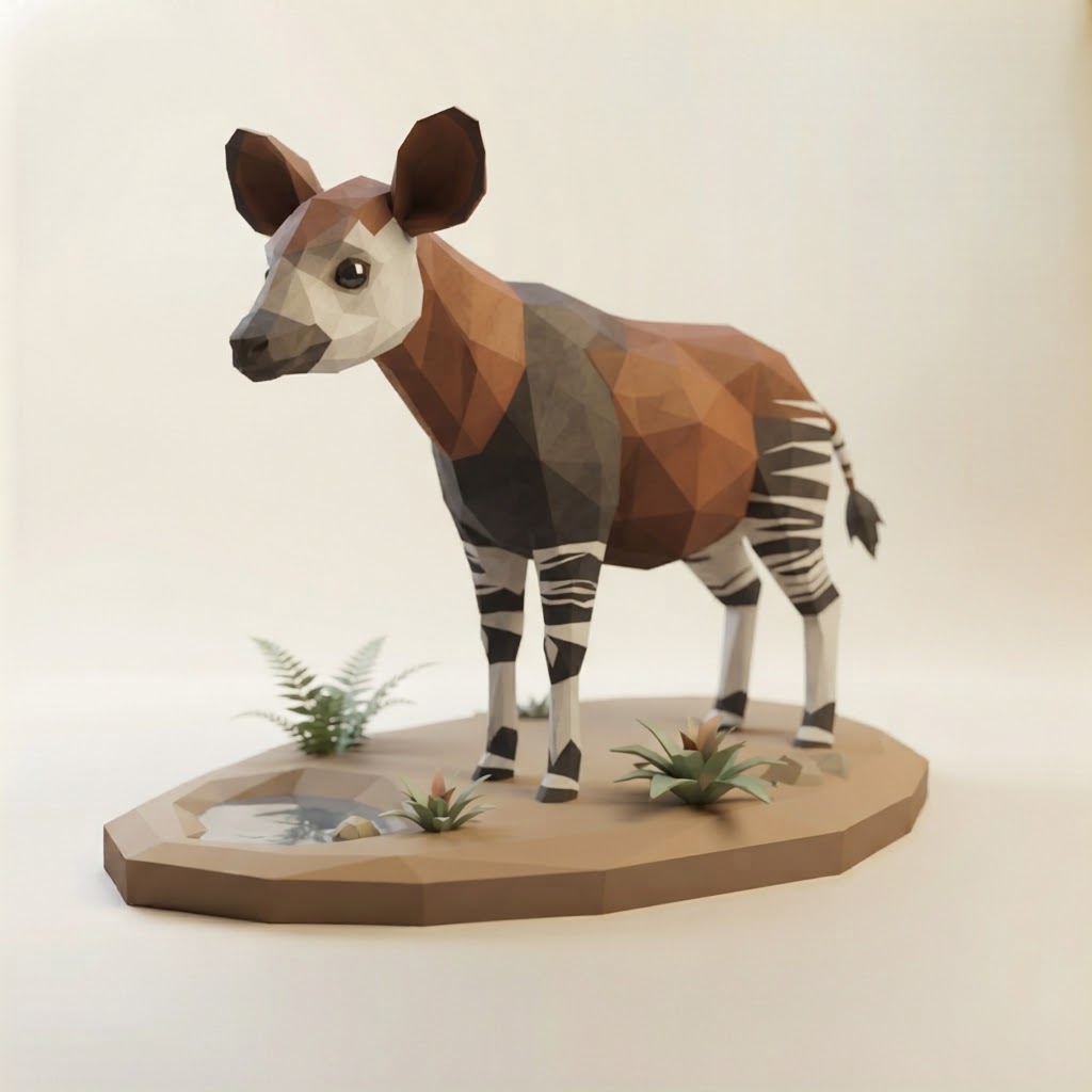 Low Poly Okapi