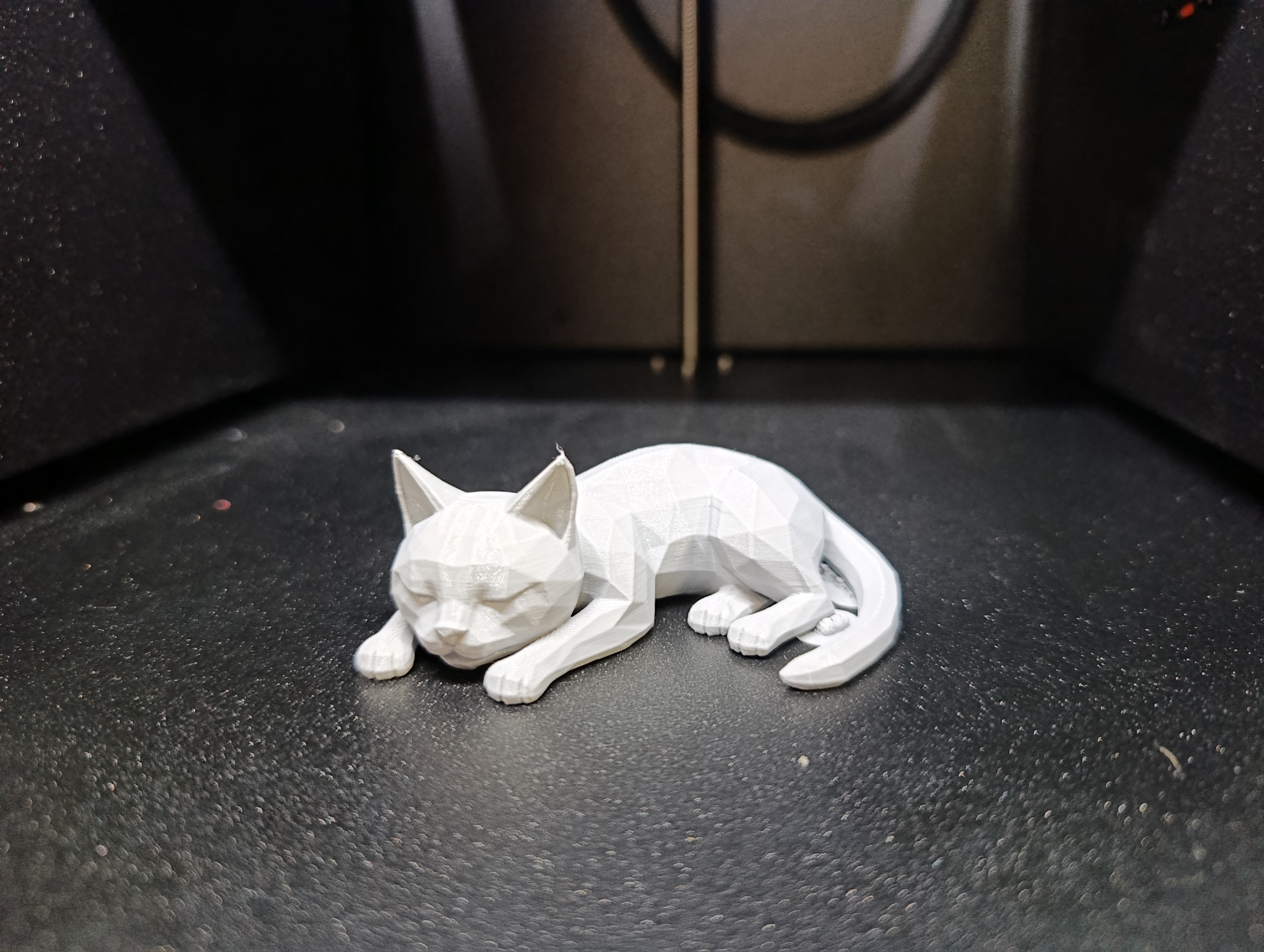 Miniatura 4 do modelo 3D Low-Poly Sleeping Cat