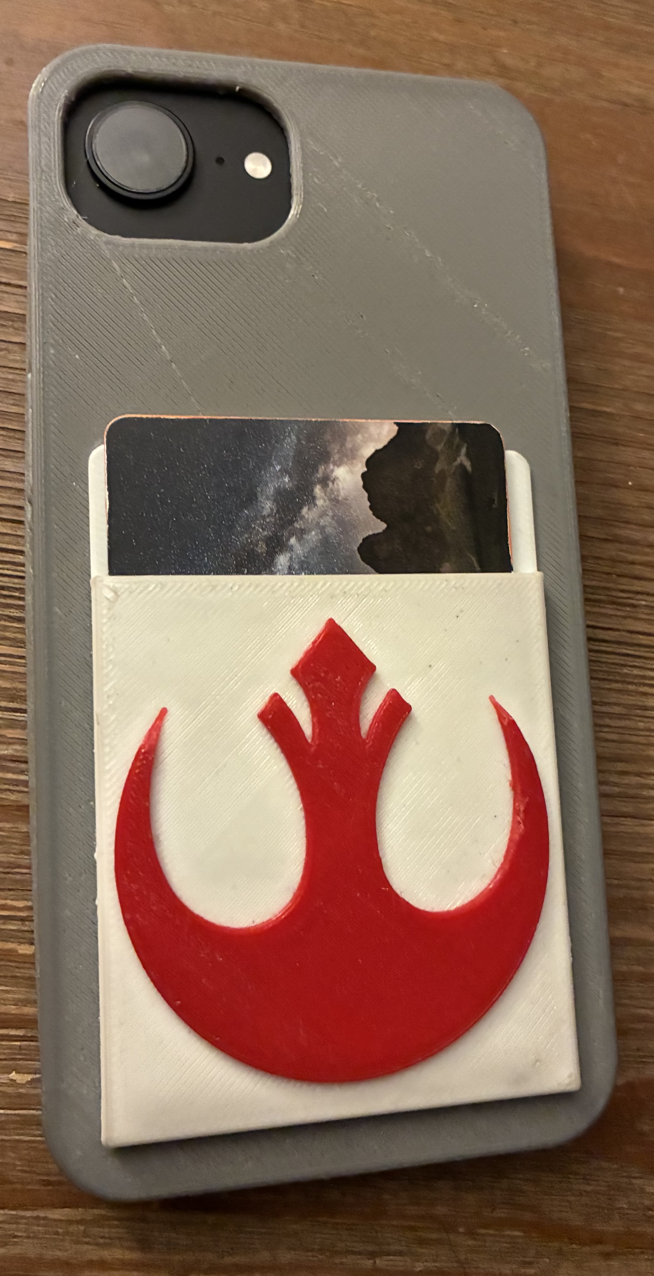 Star Wars Rebel Alliance Symbol iPhone 16e Case with 2 Card Holder