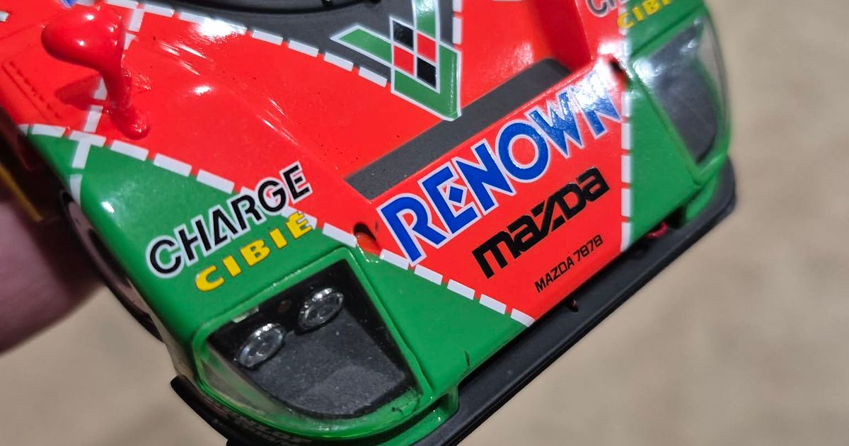 Mazda 787B Mini-Z Front Splitter and Body Reinforcement by Micko