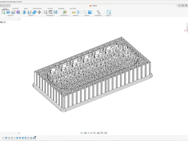 Hilbert curve tray