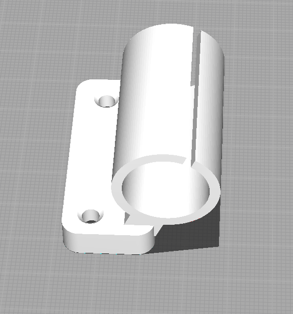 19mm Laser/Lubetube mount for Revo 7, facing slightly downward