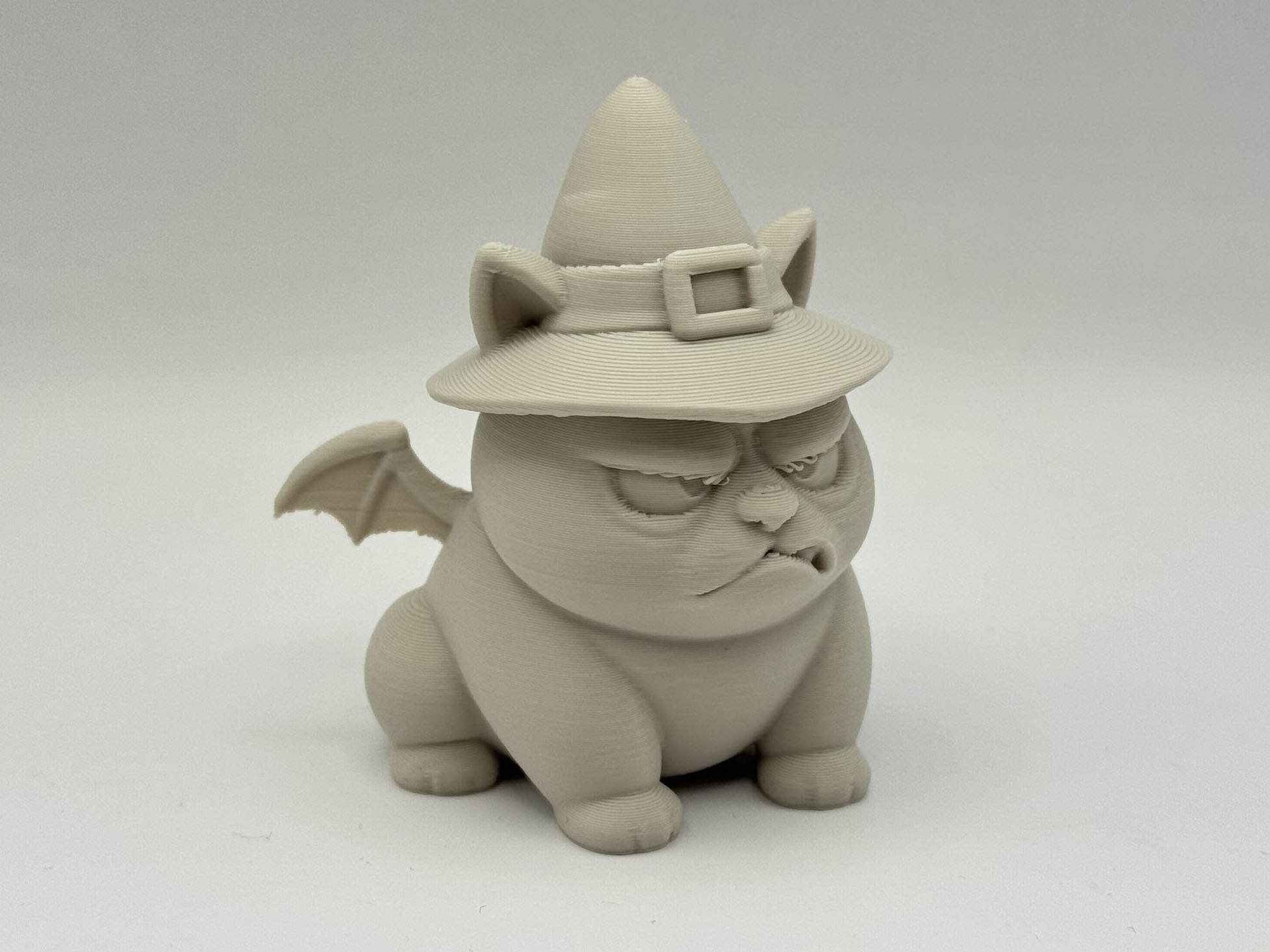 Grumpy Chonky Halloween Kitten