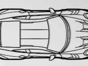 Porsche 911 GT3 RS Top Wall Art