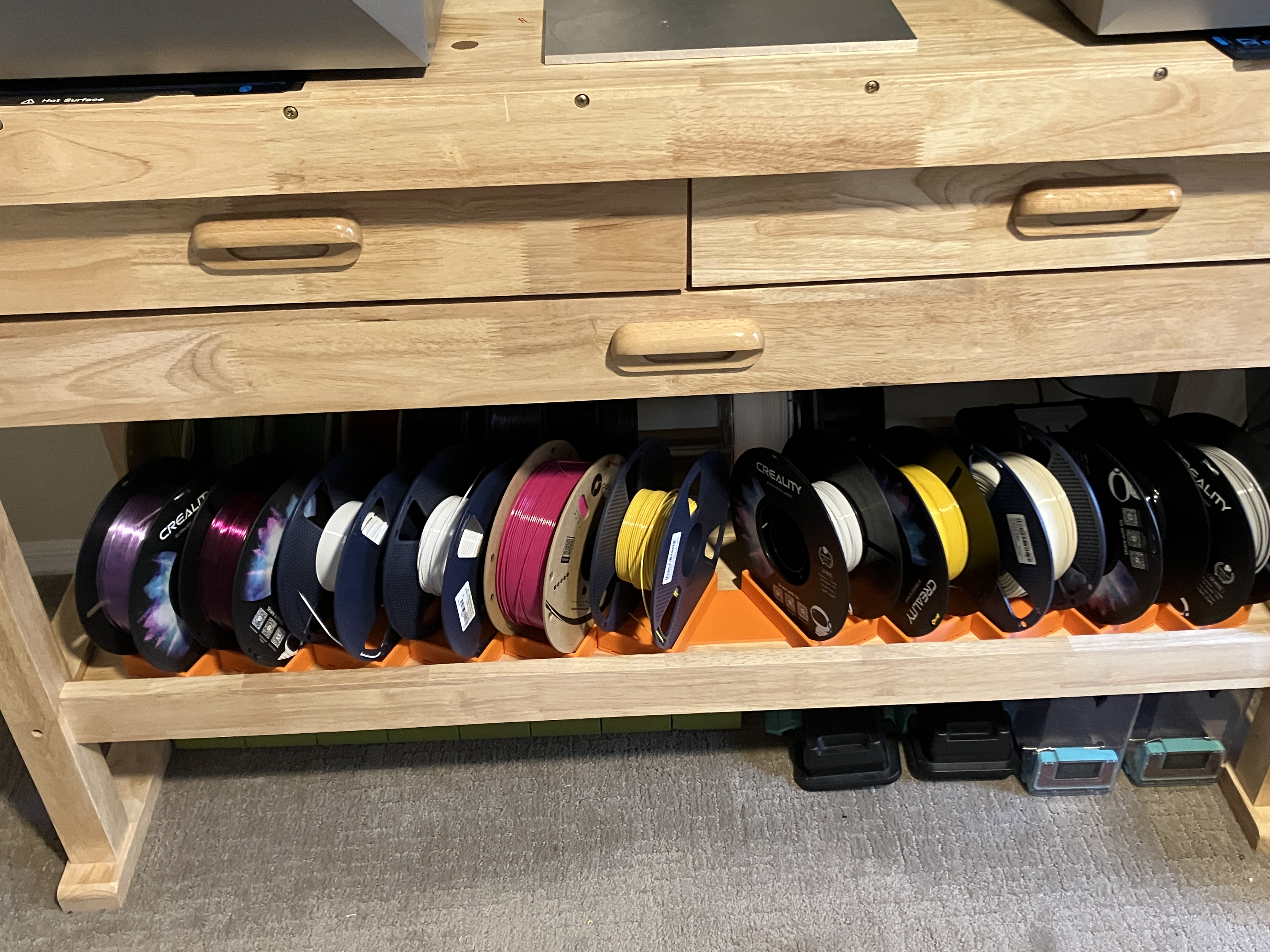 Gridfinity Filament Spool Storage 3D model