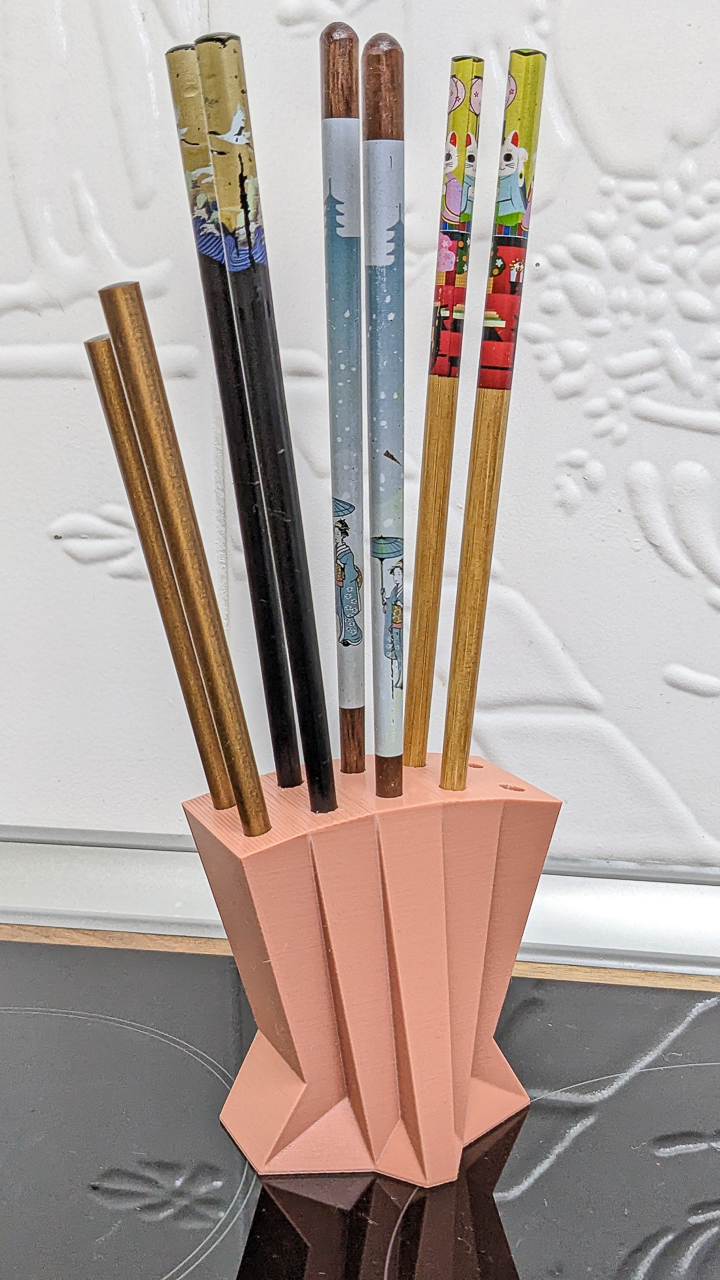 Angular Chopsticks Holder