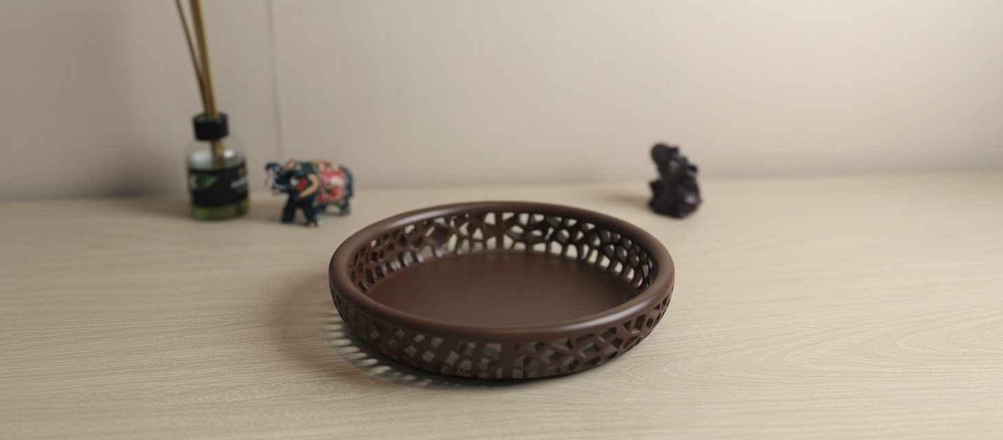 Plato decorativo Voronoi