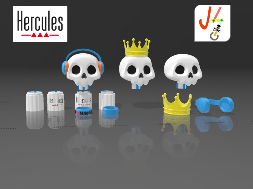 Hercules DJ Encoder Style A y B De Calavera