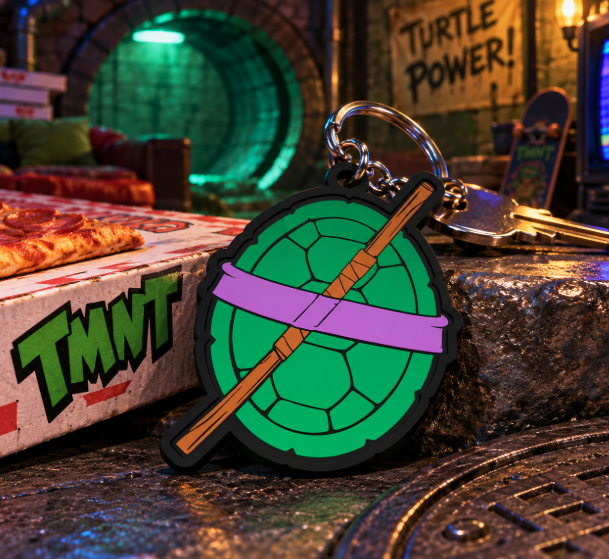 TMNT Donatello Turtle Shell Keychain | Teenage Mutant Ninja Turtles