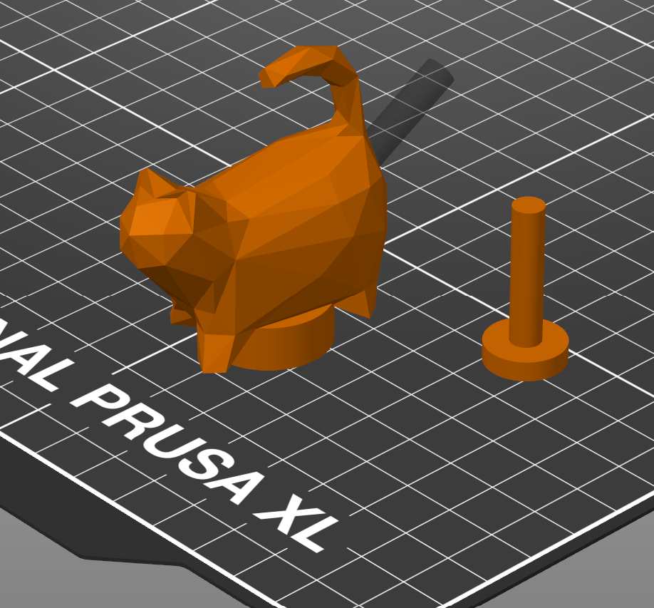 Toothpase dispenser low poly cat for Elmex