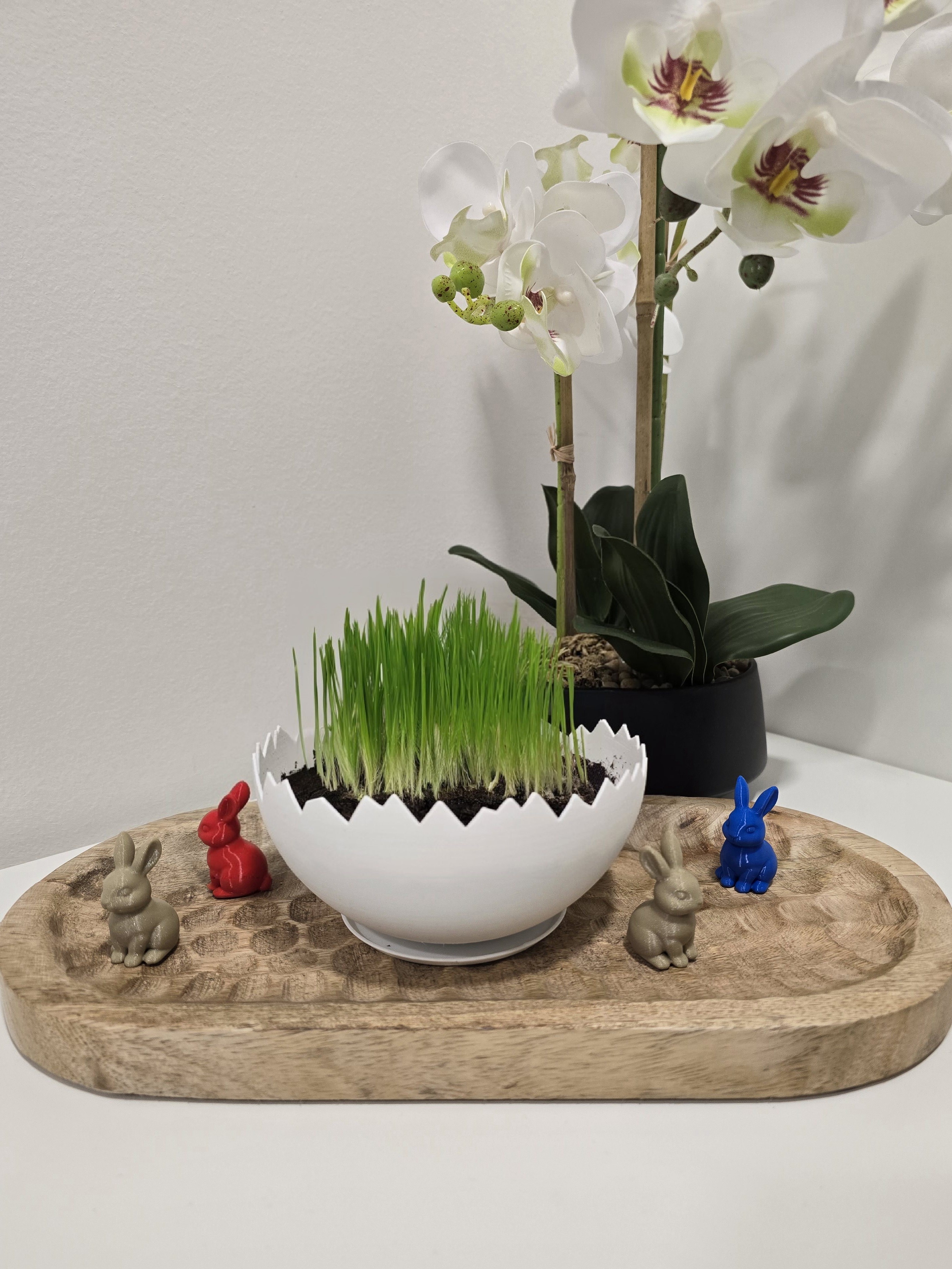 Cracked egg - easter planter