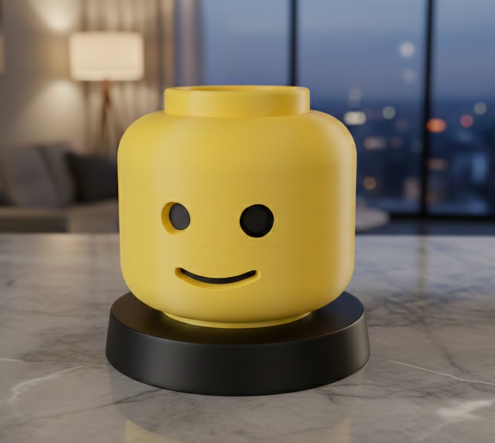 Lego Head In Pieces