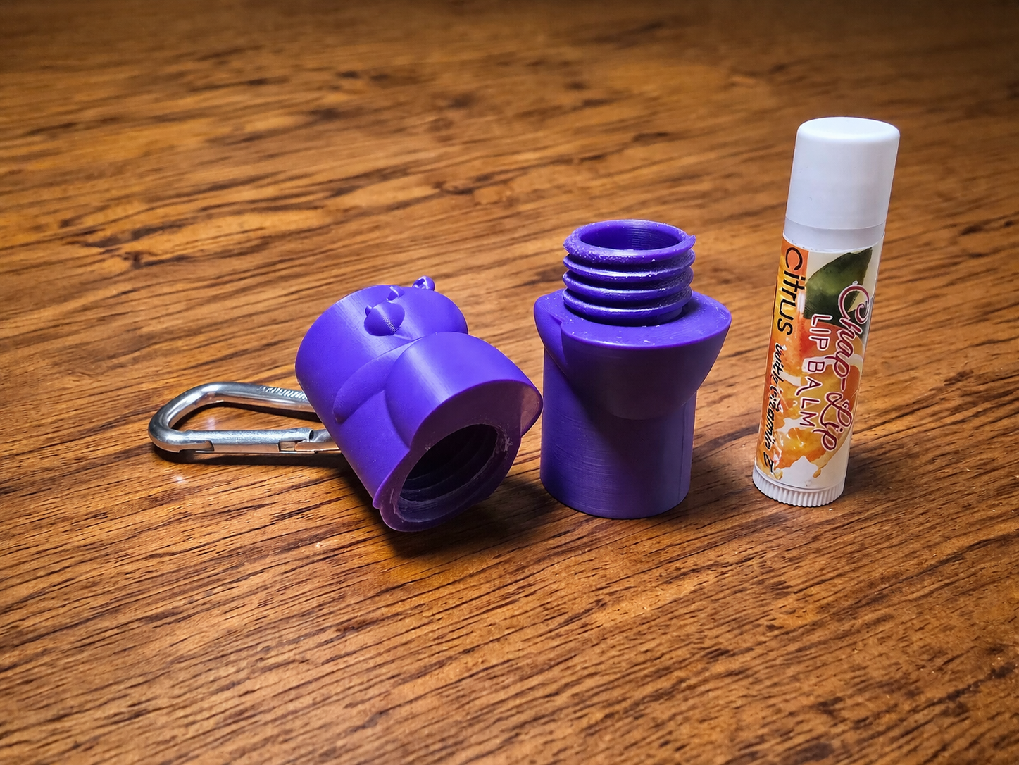 Hugging Teddy Bear Chapstick Holder Key Chain 3D model