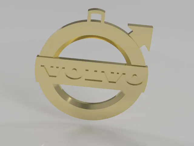 Volvo Logo Pendant – Free STL for 3D Printing