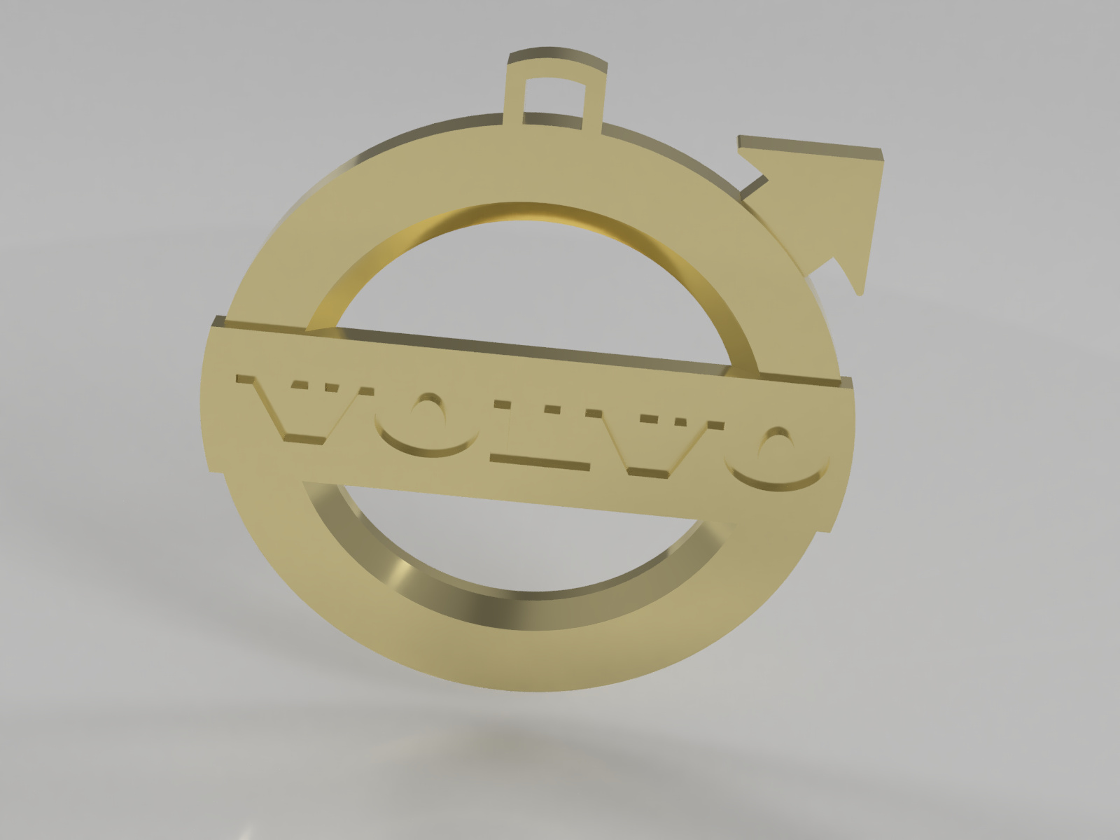 Volvo Logo Pendant – Free STL for 3D Printing