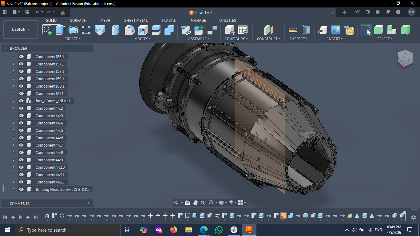 F-18 based Afterburner nozzle 3D model