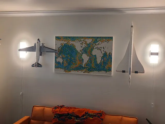 Lego Icons Concorde #10318 Vertical Wall Mount