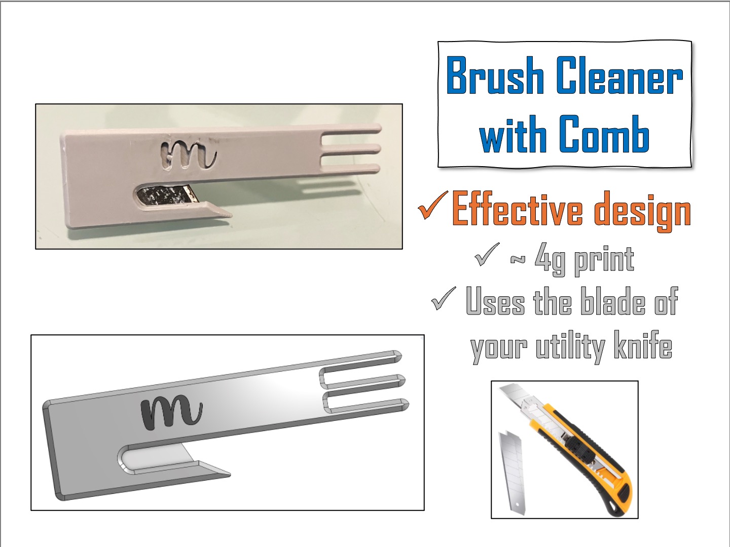Robot Vaccum Brush Cleaner with Comb - UNIVERSAL