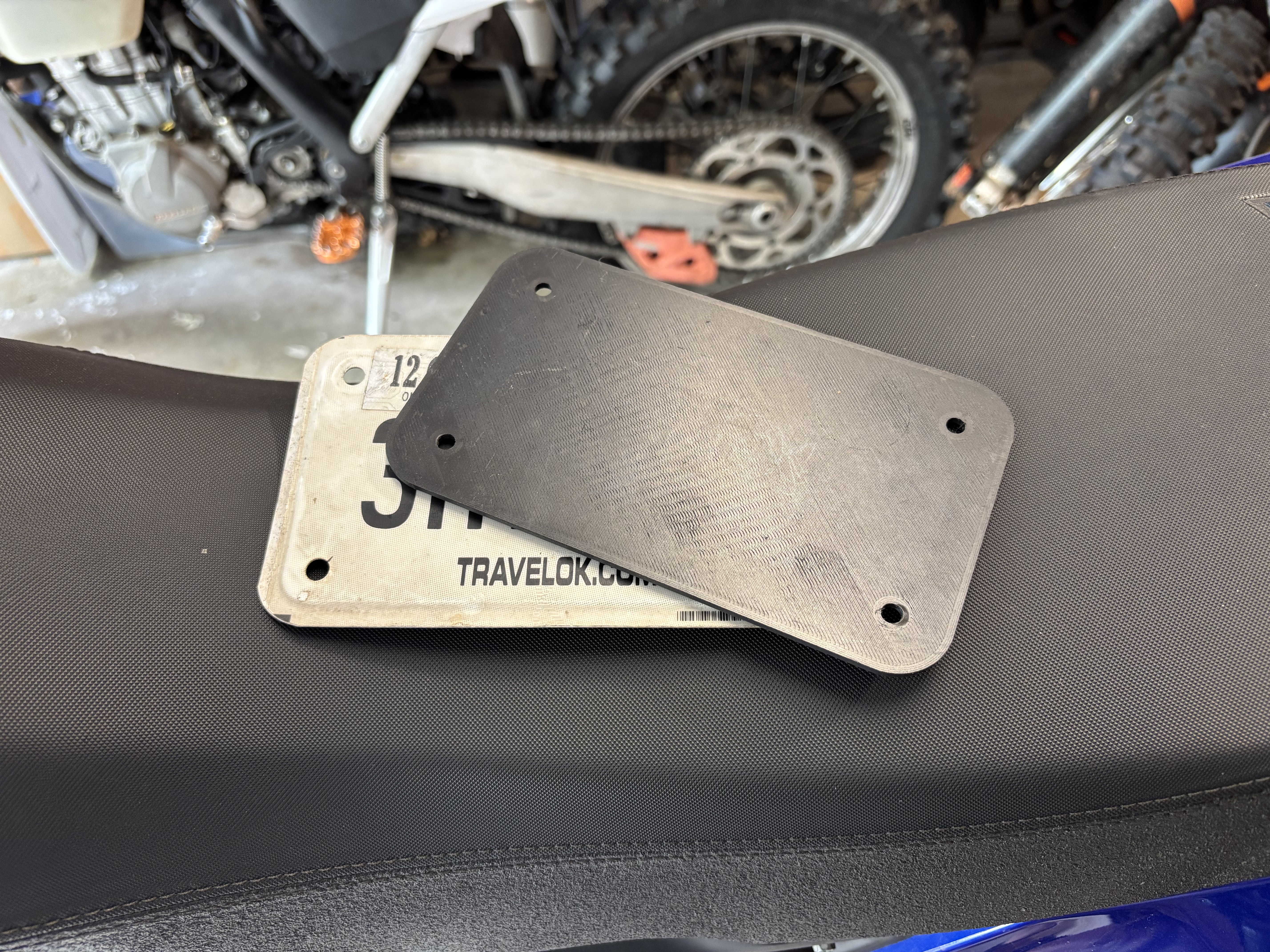 Motorcycle License Plate Backer - US Standard Size