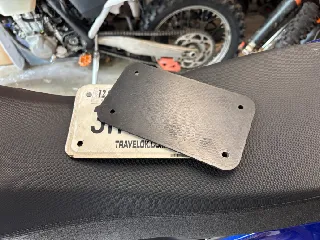 Motorcycle License Plate Backer - US Standard Size