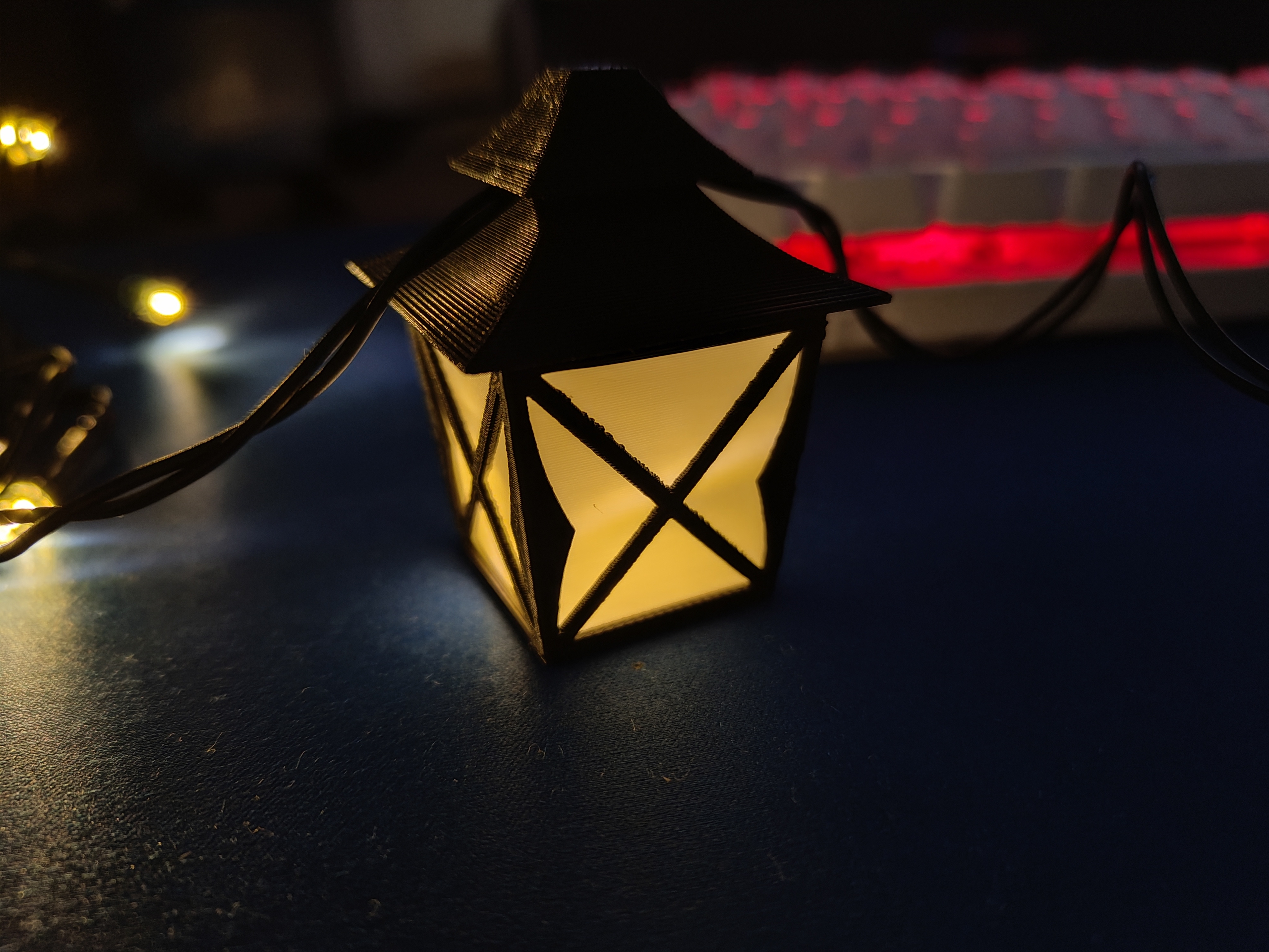 Lantern for Christmas light chain