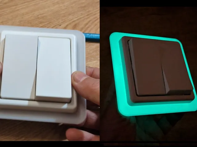 Glow-in-the-Dark Frame for a Light Switch