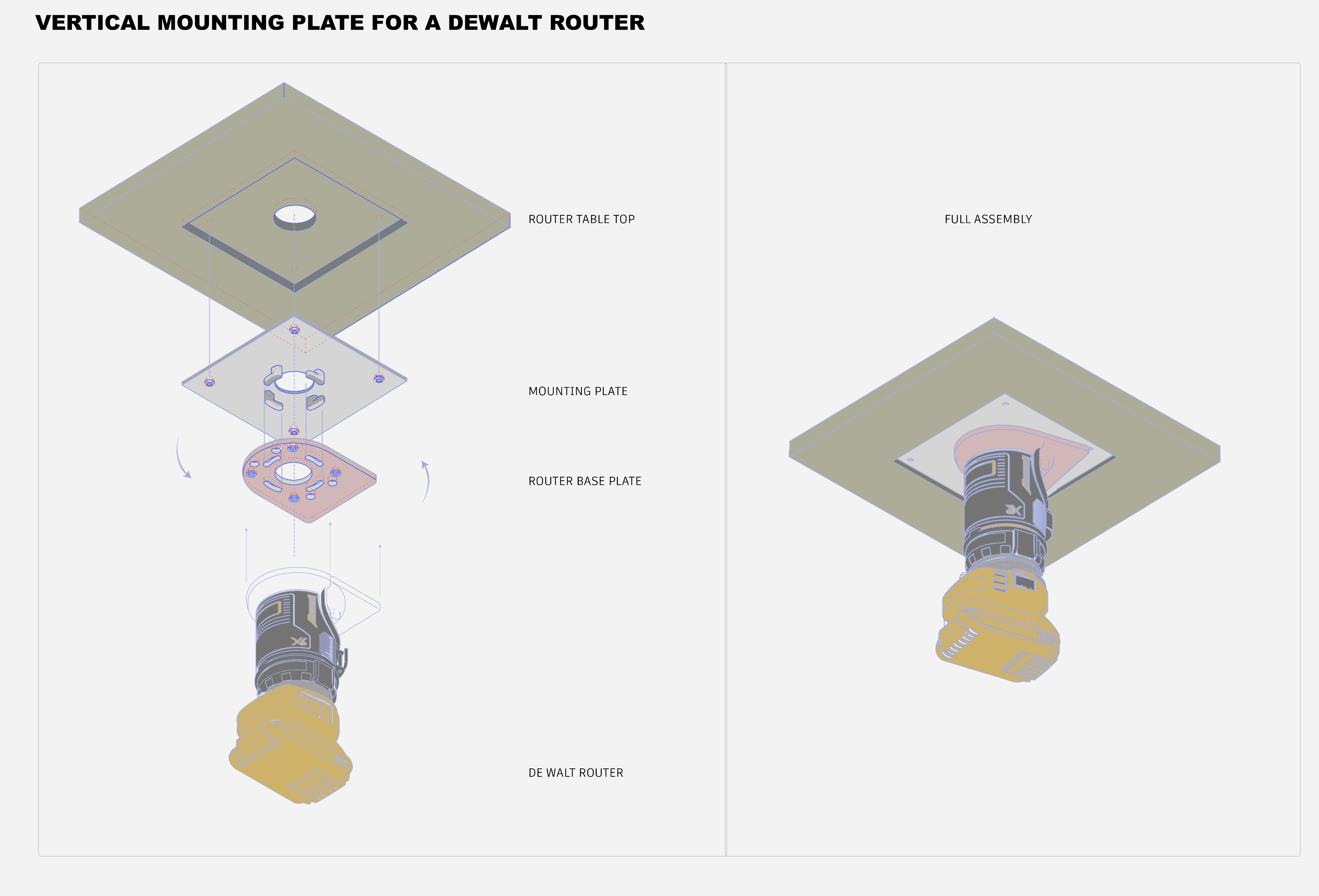 DW Router Base Plate