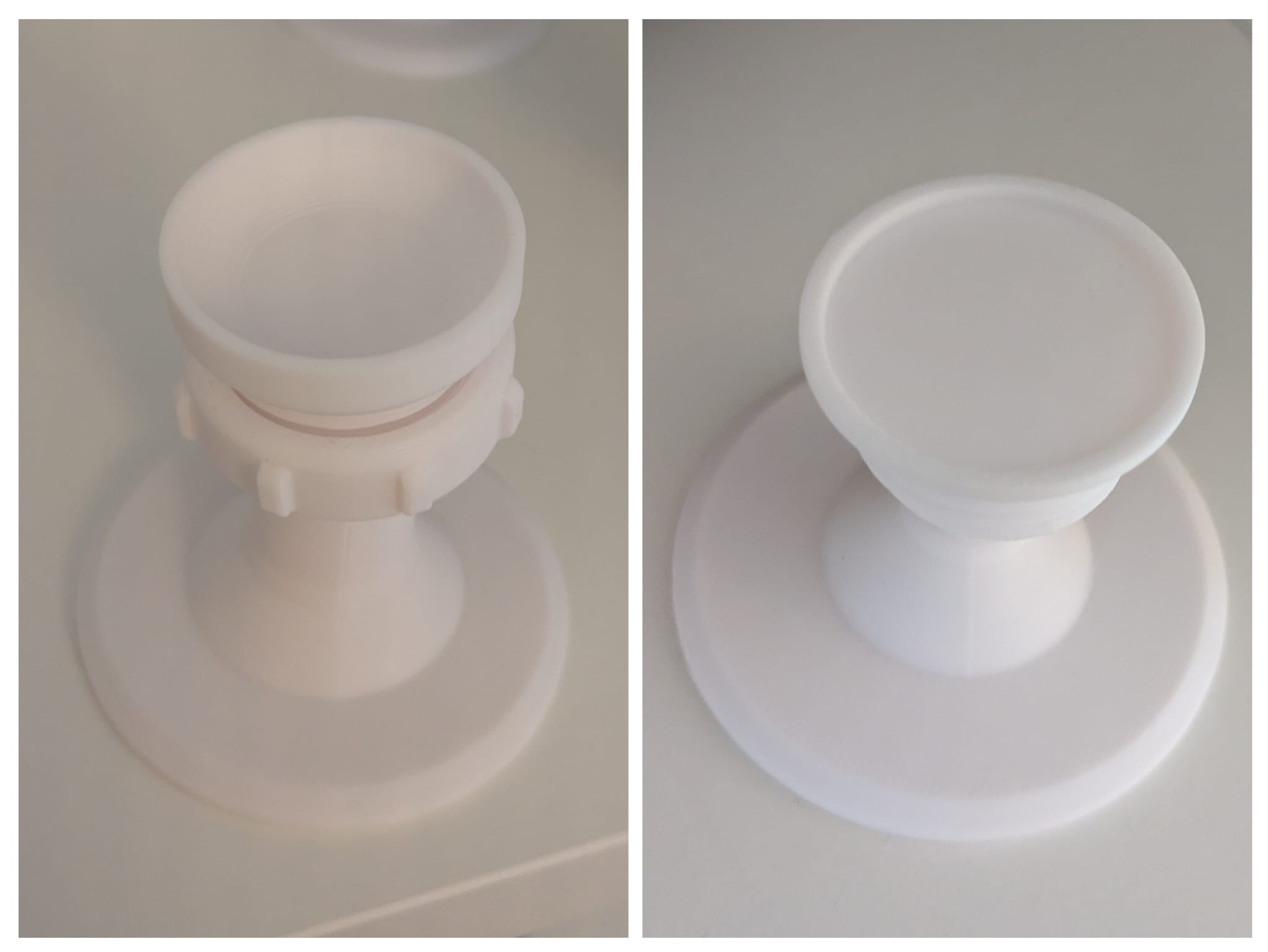 Cuped and edged heads for projector angle feet 3D model thumbnail