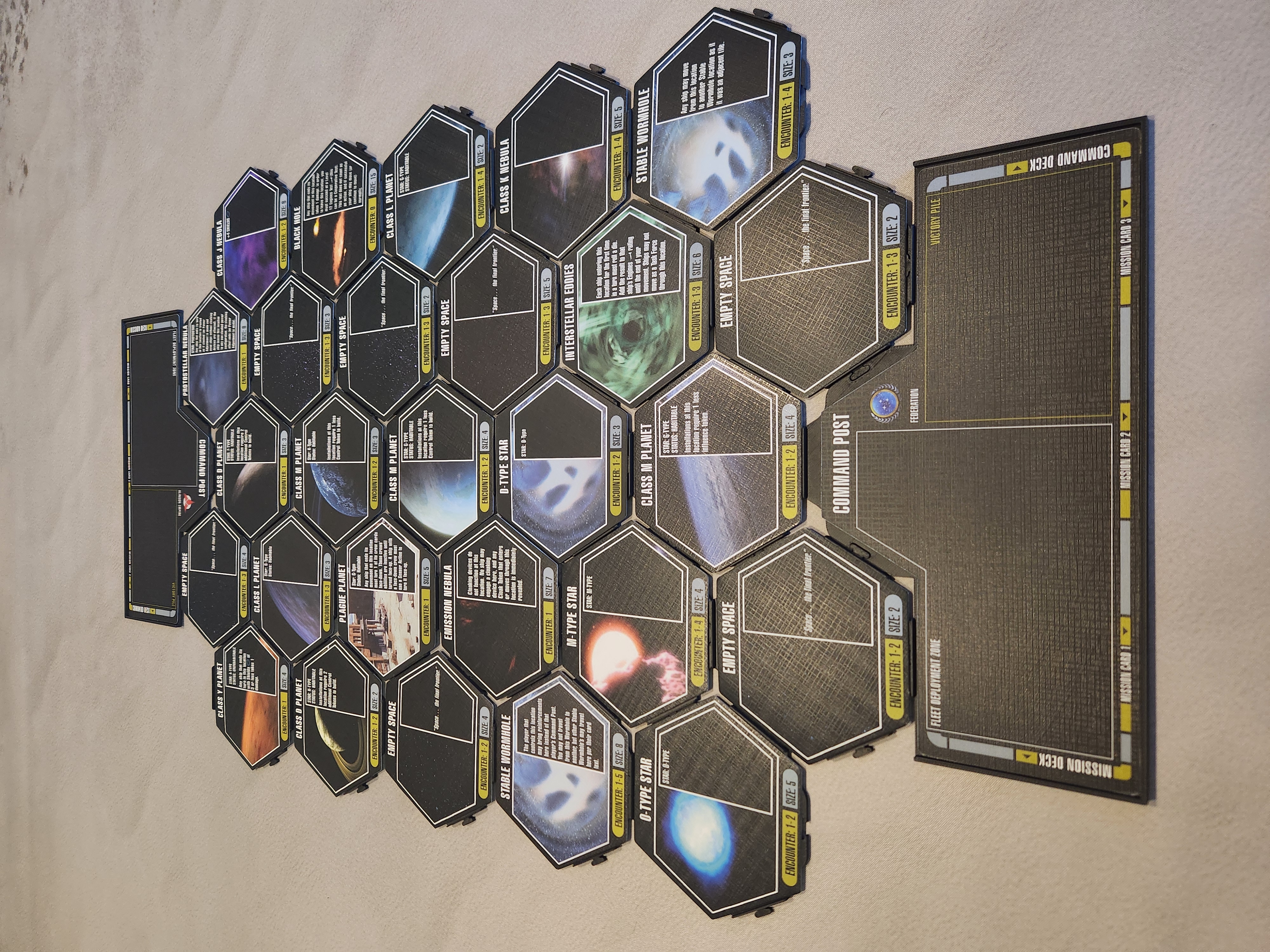 Star Trek Fleet Captains play area organizer