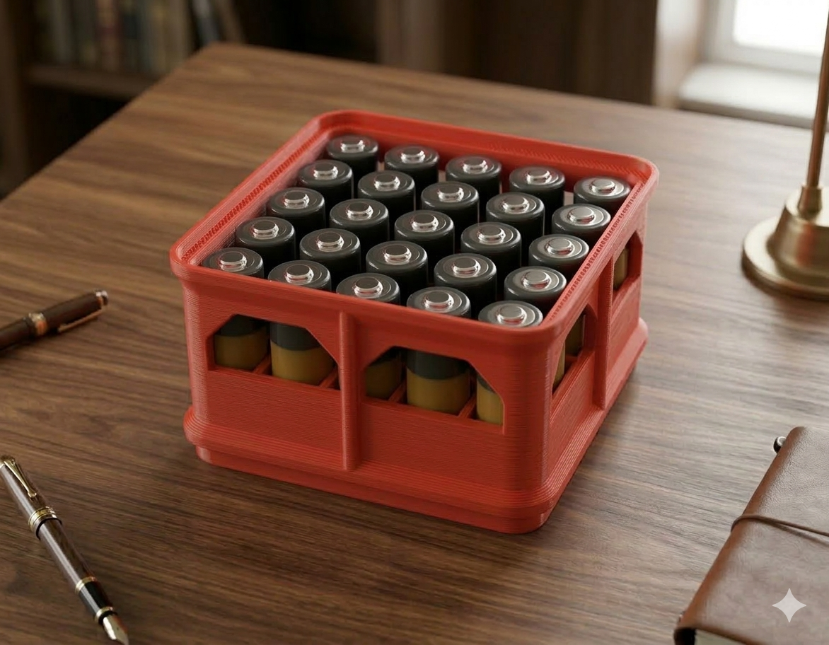 AA Batery box case for 25 pcs stackable