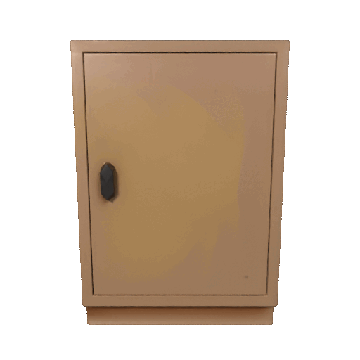 Low Poly Kitchen Cabinet 3D Model — miniatura 2