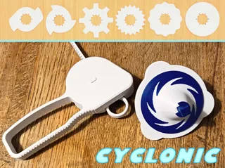 Cyclonic Battle Top with Geared Launcher