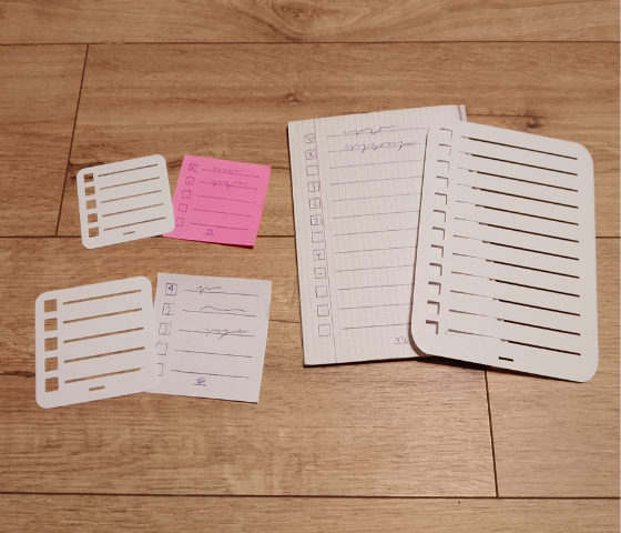 table template for card