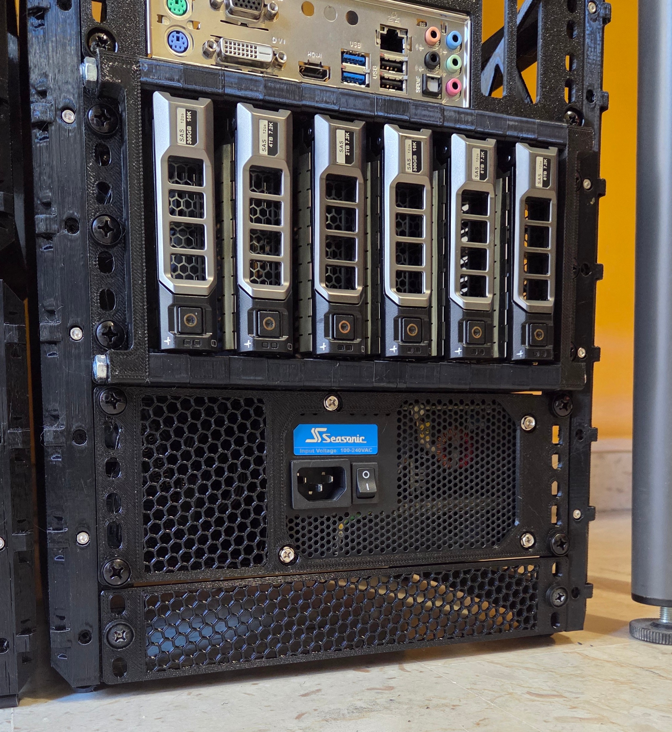 2U ATX PSU shelf for 10 inch rack