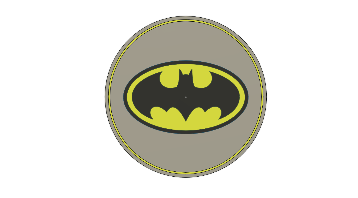 Multi Coloured Batman Coaster