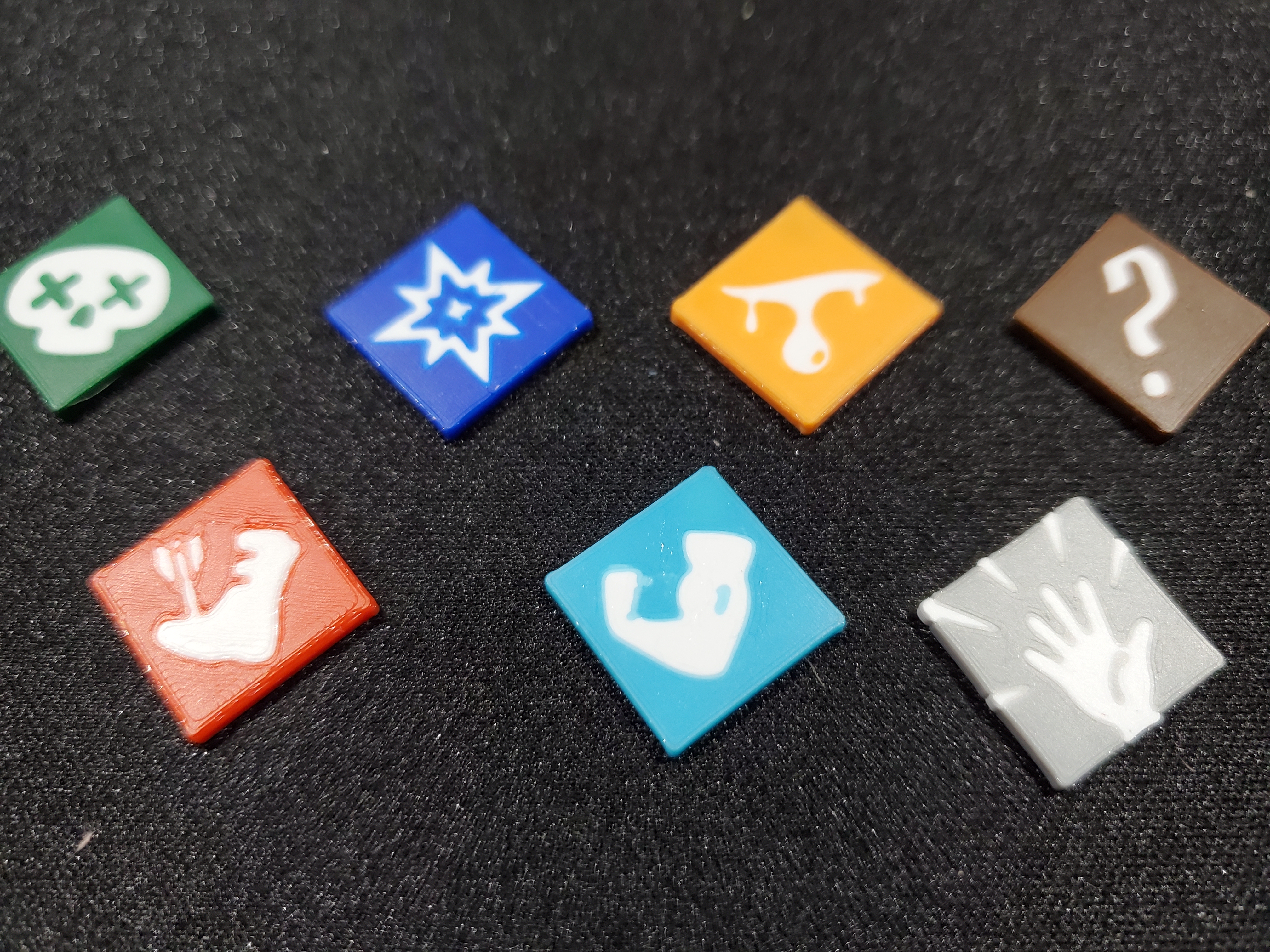 Condition Tokens for Gloomhaven, Frosthaven, Jaws of the Lion