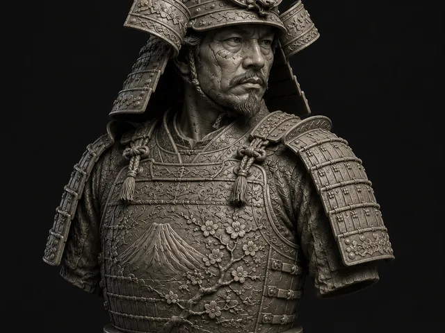 Busto de Samurai Japonés