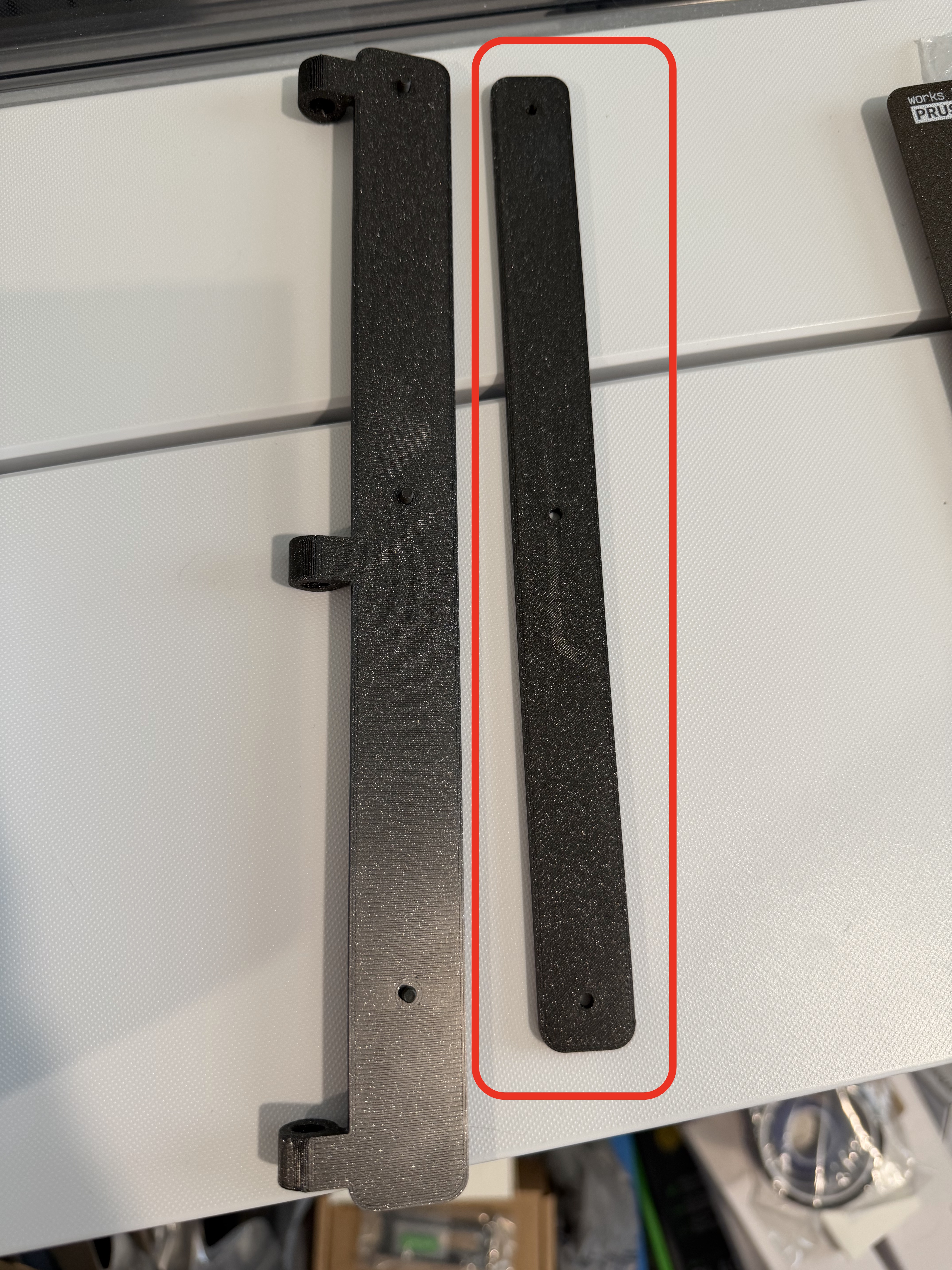 Interior Backing Plate for CORE One Left Side Hinge Mod